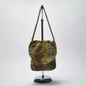 Floral Plush Mini Satchel